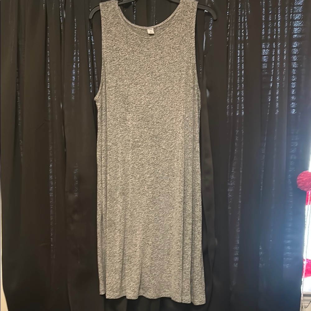 Gray Sleeveless Dress